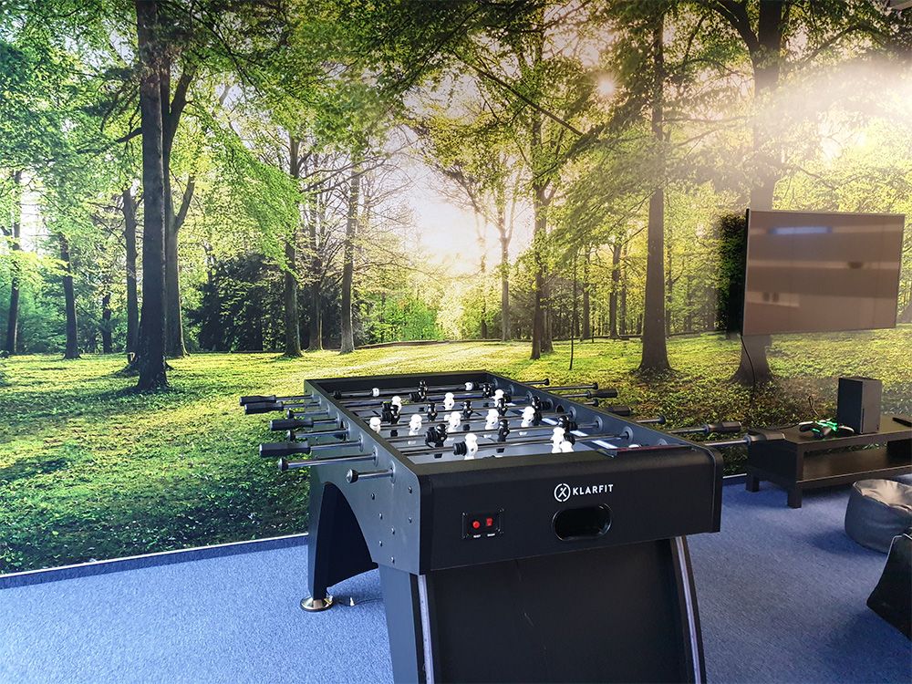 Table football in the relaxation room